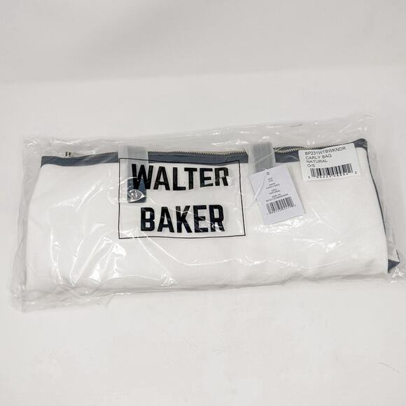 NEW Walter Baker Carly White and Black Canvas Daytripper Bag, New, MSRP $198 - Picture 6 of 8